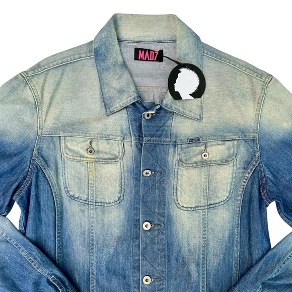 Diesel Upcycled Homer Simpson Denim Jacket Size L Iconic Geek Pop Culture - Picture 7 of 16